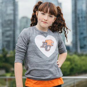 BC Lions Sequin Flip Crewneck